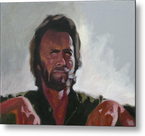 Clint Metal Print featuring the painting Clint by Robert Bissett