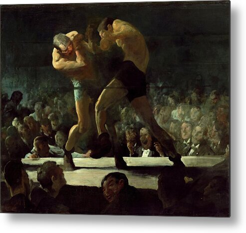 Club Night Metal Print featuring the painting Club Night by George Wesley Bellows