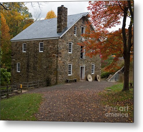 Nature Metal Print featuring the photograph Cooper Mill Fall by Robert Pilkington