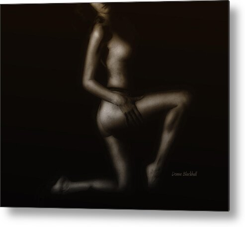 Nude Metal Print featuring the photograph Coppertone by Donna Blackhall