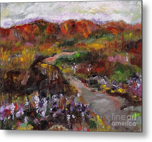 Paths Metal Print featuring the painting Country Music by Frances Marino