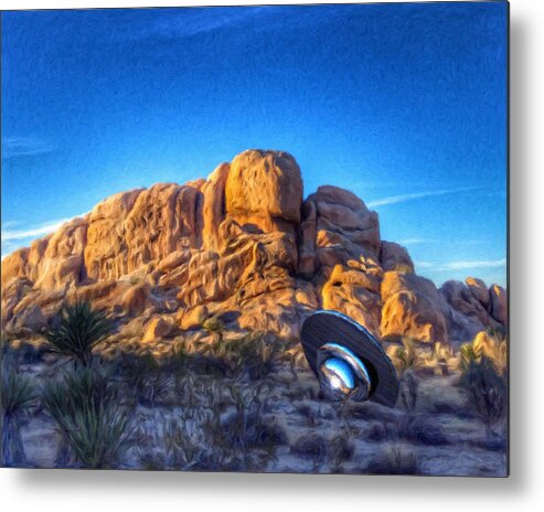 Ufo Metal Print featuring the photograph Crash Landing by Snake Jagger