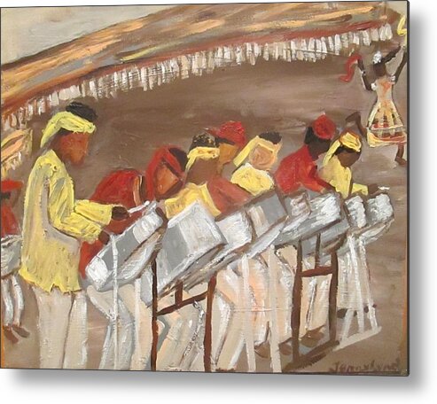 Carnival Metal Print featuring the painting Curry Tabanca, Panorama Finals by Jennylynd James