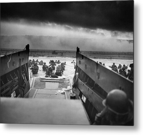 D-day Metal Print featuring the digital art D-Day by Super Lovely
