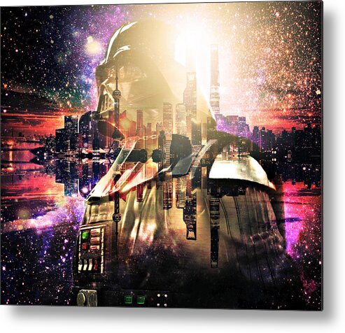 Darth Vader Metal Print featuring the photograph Darth Vader Abstract XVIII by Aurelio Zucco