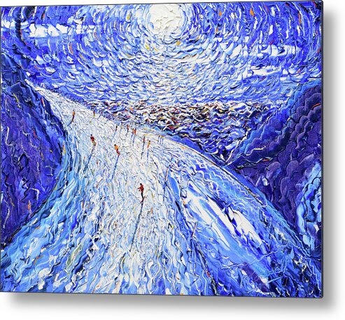 Grande Motte Metal Print featuring the painting Dazzling Toviere by Pete Caswell
