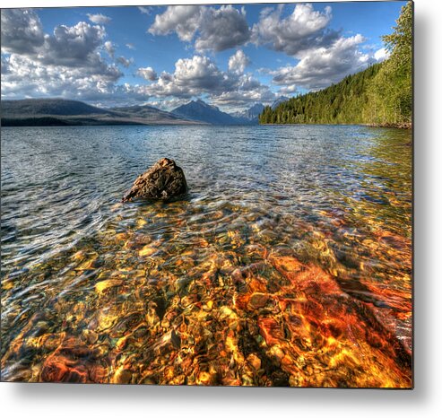 Colored Rocks Metal Print featuring the photograph Deep Shallows by David Andersen