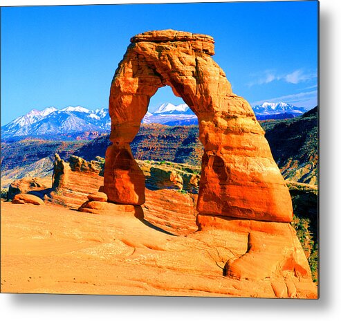 Landscape-utah-arches Nat't Park Metal Print featuring the photograph Delicate Arch by Frank Houck