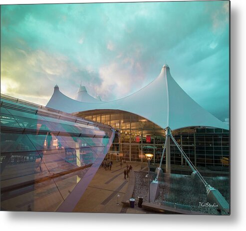 Denver Metal Print featuring the photograph Denver International Airport by Tim Kathka