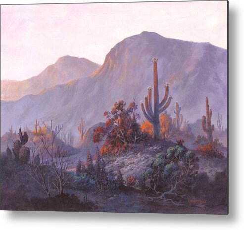 Michael Humphries Metal Print featuring the painting Desert Dessert by Michael Humphries