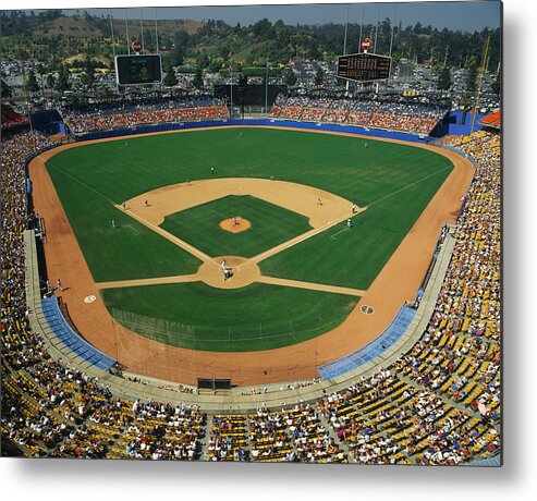 Photography Metal Print featuring the photograph Dodger Stadium by Panoramic Images