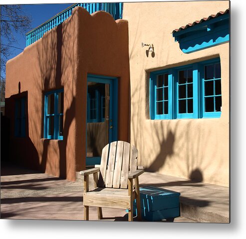 Southwest Metal Print featuring the photograph Doorway in New Mexico by Mary Capriole