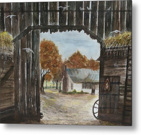 Home Metal Print featuring the painting Down Home by Ben Kiger