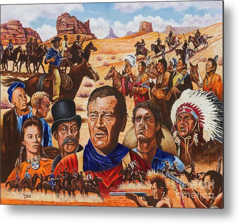 Duke Metal Print featuring the painting Duke by Michael Frank