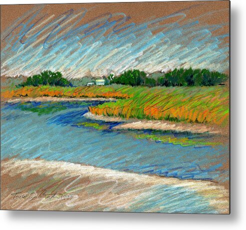 Beach Metal Print featuring the drawing Edisto Beach by Todd Baxter