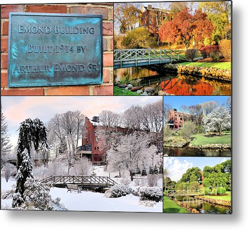 Emond Building Metal Print featuring the photograph Emond Building Plymouth MA by Janice Drew
