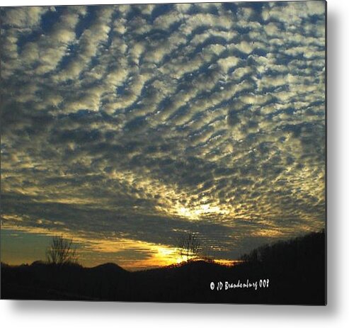 Clouds Metal Print featuring the photograph End Of Day by JD Brandenburg