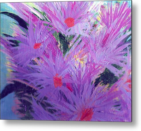 Lavender Metal Print featuring the painting Especially for You Lavender Lovers by Anne-Elizabeth Whiteway