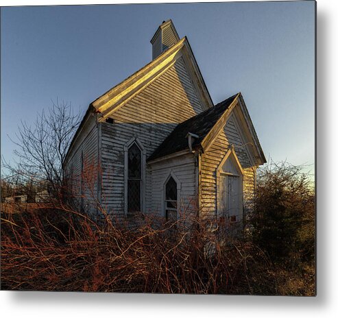 Church Metal Print featuring the photograph Evening Light in Color by Rod Best