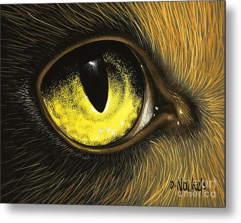 Eye Metal Print featuring the painting Eye of the Eagle by David Nockels