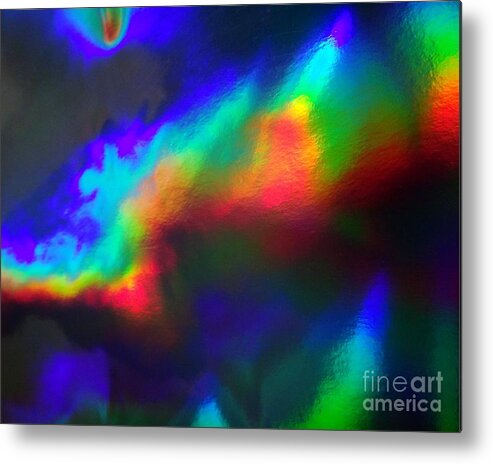 Abstract Art Metal Print featuring the photograph Heavenly Lights by Karen Jane Jones