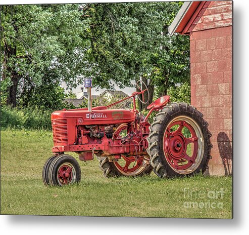 Tractor Metal Print featuring the photograph Farmall Tractor by Rod Best