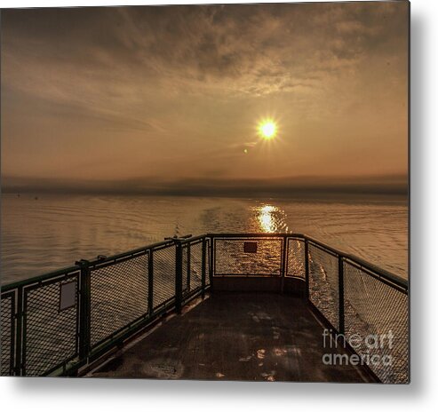 Sunrise Metal Print featuring the photograph Ferry Boat Sunrise by Rod Best