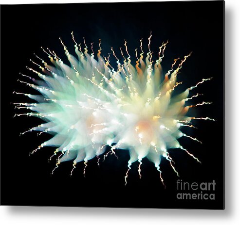 Array Metal Print featuring the photograph Alablaster Fireworks by Martin Konopacki