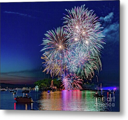 Fireworks Metal Print featuring the photograph Fireworks Spectacular by Rod Best