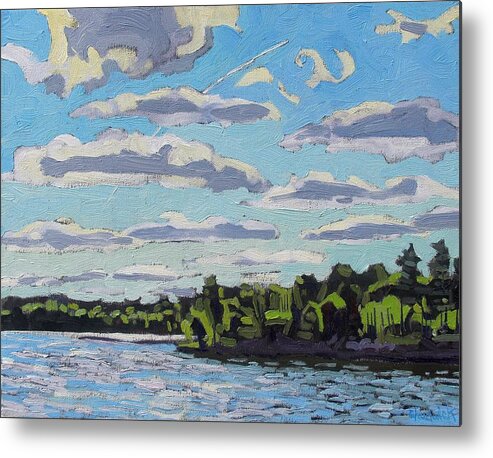 Stratocumulus Metal Print featuring the painting Flat SC by Phil Chadwick