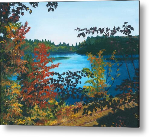 Floodwood Metal Print featuring the painting Floodwood by Lynne Reichhart