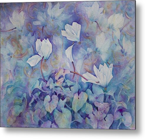 Giclee Metal Print featuring the painting Flower Faeries by Lisa Vincent