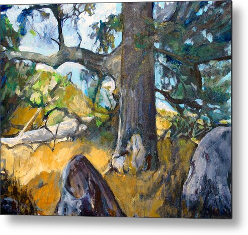  Metal Print featuring the painting Forest, Santa Rosa Plateau by Kathleen Barnes