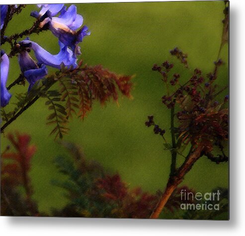 Flowers Metal Print featuring the photograph Garden View by Linda Shafer