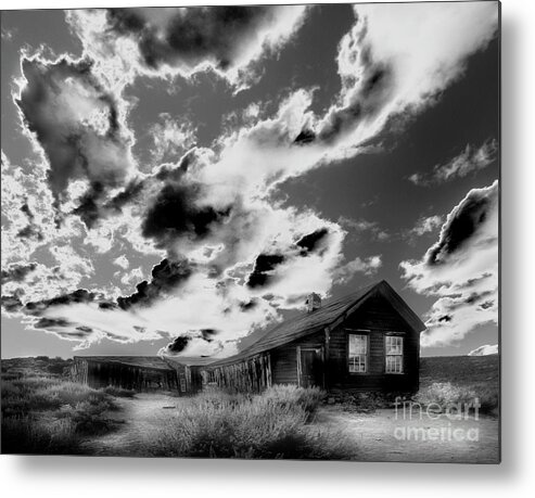 Black Metal Print featuring the photograph Ghost House by Jim And Emily Bush