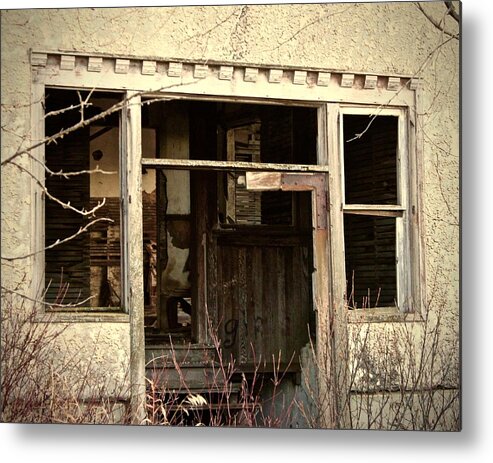  Metal Print featuring the photograph Girls Door Old School House by Brian Sereda