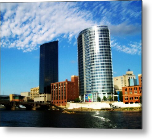 Grand Rapids Metal Print featuring the photograph Grand Rapids Michigan is Grand by Michelle Calkins