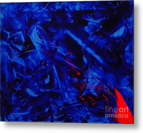 Abstract Metal Print featuring the painting Grandma III by Dean Triolo
