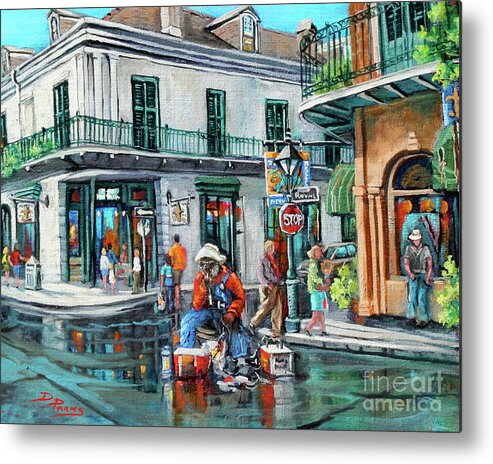  New Orleans Art Metal Print featuring the painting Grandpas Corner by Dianne Parks