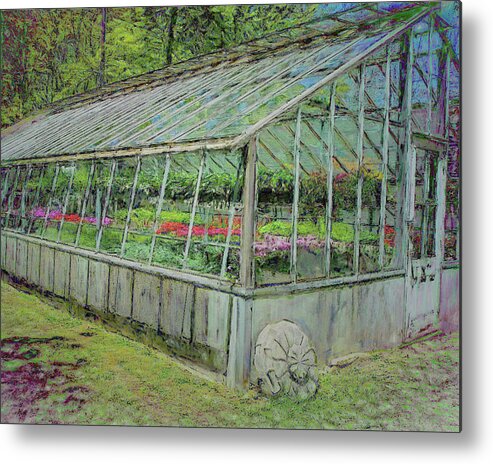 Greenhouse Metal Print featuring the digital art Greenhouse Effect by Leslie Montgomery