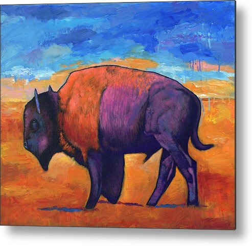 Animals Metal Print featuring the painting High Plains Drifter by Johnathan Harris