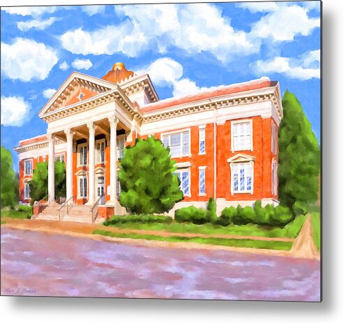 Georgia Metal Print featuring the painting Historic Georgia Southwestern - Americus by Mark Tisdale