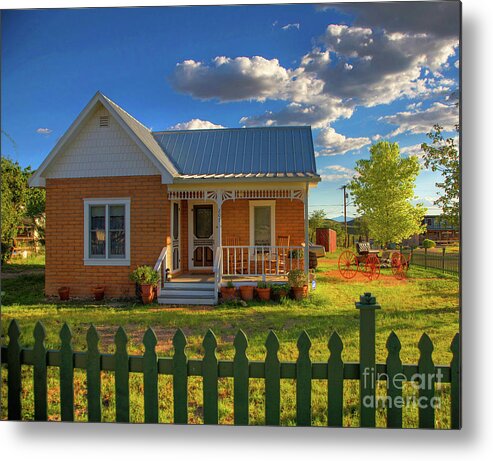 Landscape Metal Print featuring the photograph Historic Tombstone in Arizona by Charlene Mitchell