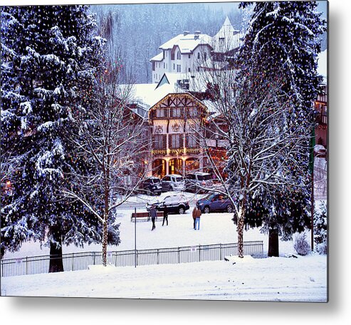 Holiday Metal Print featuring the photograph Holiday in the Village by Greg Sigrist