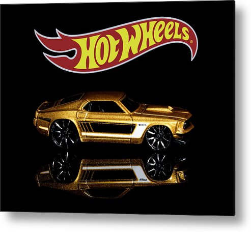 69 Ford Mustang Metal Print featuring the photograph Hot Wheels '69 Ford Mustang by James Sage