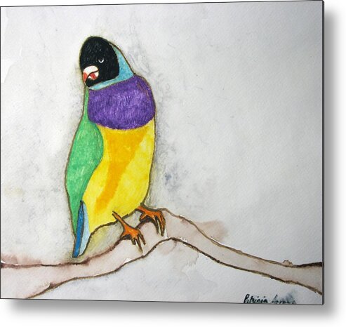 Birds Metal Print featuring the painting I Don't Care by Patricia Arroyo
