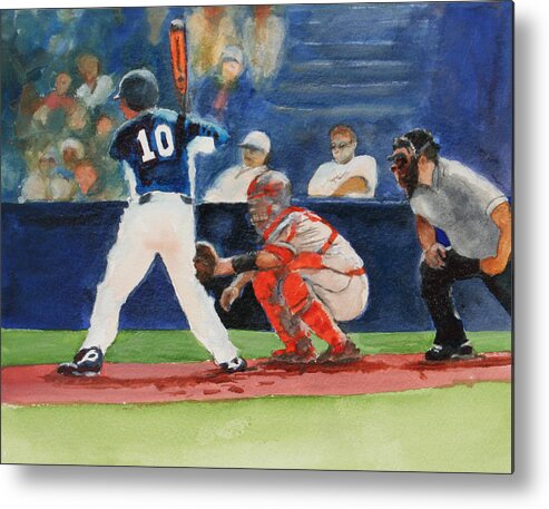 Baseball Metal Print featuring the painting I Love Baseball by Bobby Walters