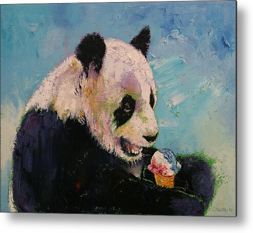 Art Metal Print featuring the painting Ice Cream by Michael Creese