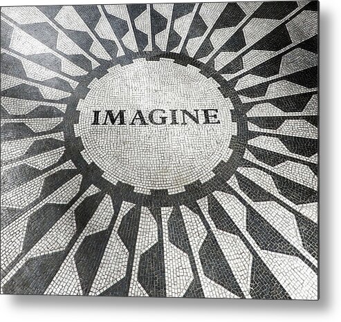 Imagine Metal Print featuring the photograph Imagine - Strawberry Fields by Juergen Weiss