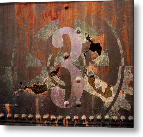 Industrial Metal Print featuring the photograph Industrial Grunge Rust by Suzanne Powers